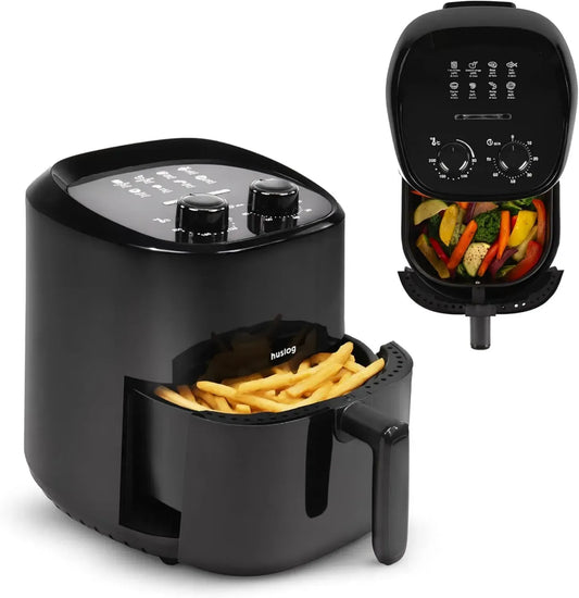 Friggitrice ad Aria 12L XXL, 1800W, Multifunzione con Display Touch LED e Cottura Sana, Nera