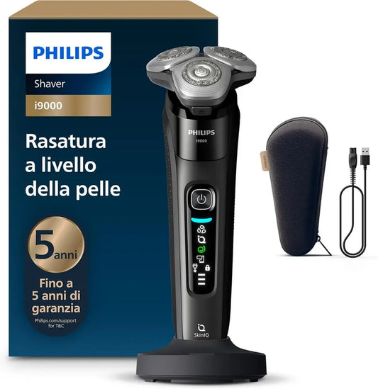 Rasoio Elettrico Philips i9000 Wet & Dry con Tecnologia Skin IQ