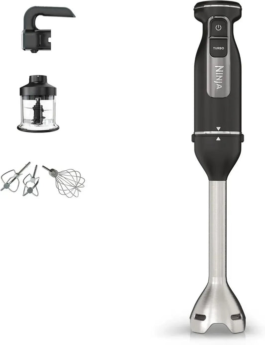 Ninja Foodi Frullatore a Immersione Multiuso 850W, 2 Velocità, 5 Modalità, Tritatutto e Frusta, Sicuro per Lavastoviglie, Nero, Modello CI100EU