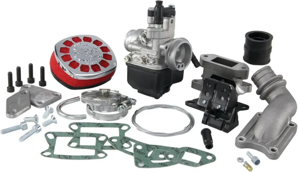 Kit carburatore PHBL 25B Malossi per Vespa 90-125, aspirazione diretta 136 cc