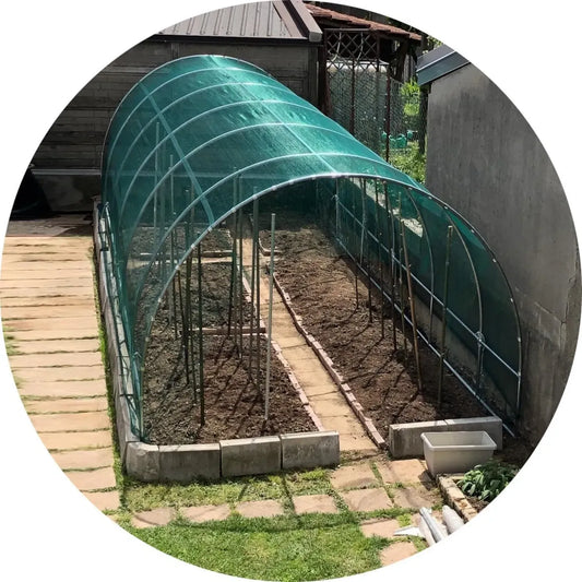 Serra Tunnel Antigrandine per Orto e Giardino, Verde 3,5x9m