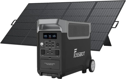 Generatore Solare Portatile FOSSIBOT F3600 Pro 420 W, 3840 Wh, 3600 W LiFePO4 per Casa e Camper