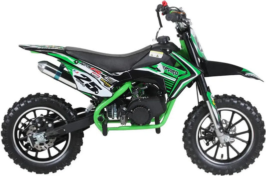 Moto Cross Gepard 50cc 2T Verde con Avviamento Facile