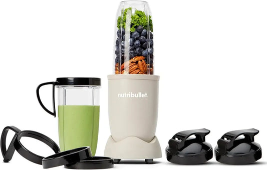 Frullatore Elettrico Multifunzione Nutribullet Pro 900, 900W, Bicchieri 700ml e 900ml, Colore Tortora