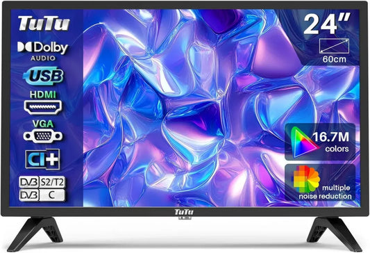 Smart TV LED 24' HD con Triplo Sintonizzatore e HDMI