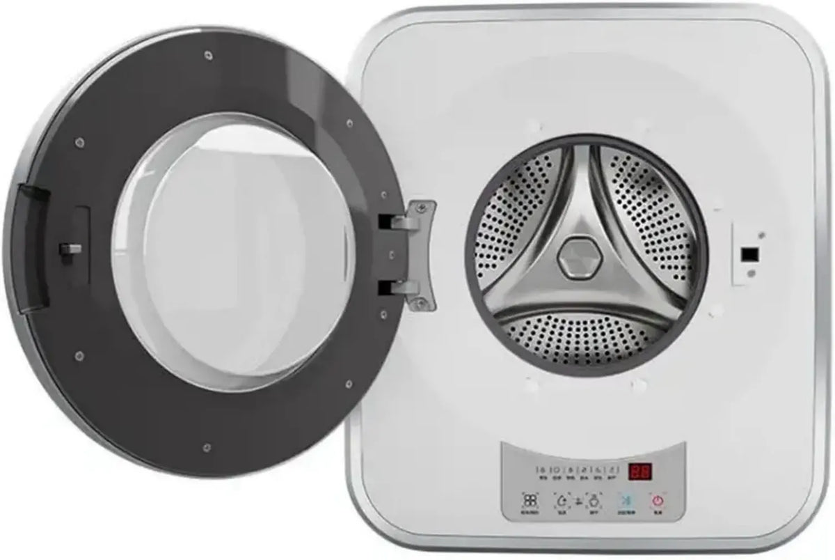 Lavatrice Mini da Parete 3 kg con Asciugatura, Automatica e in Acciaio Inox