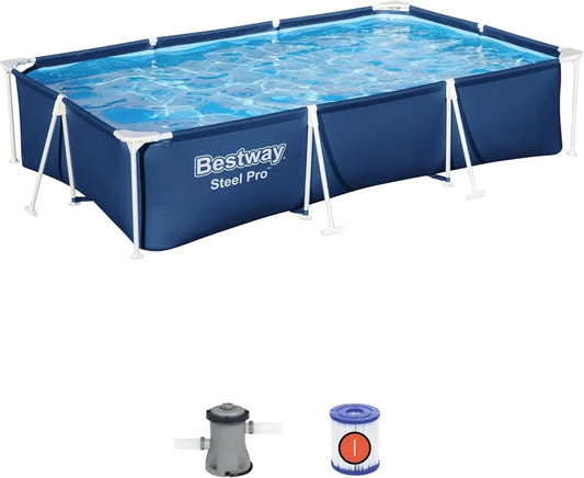 Piscina Fuoriterra Rettangolare Bestway Steel Pro 300x201x66 cm