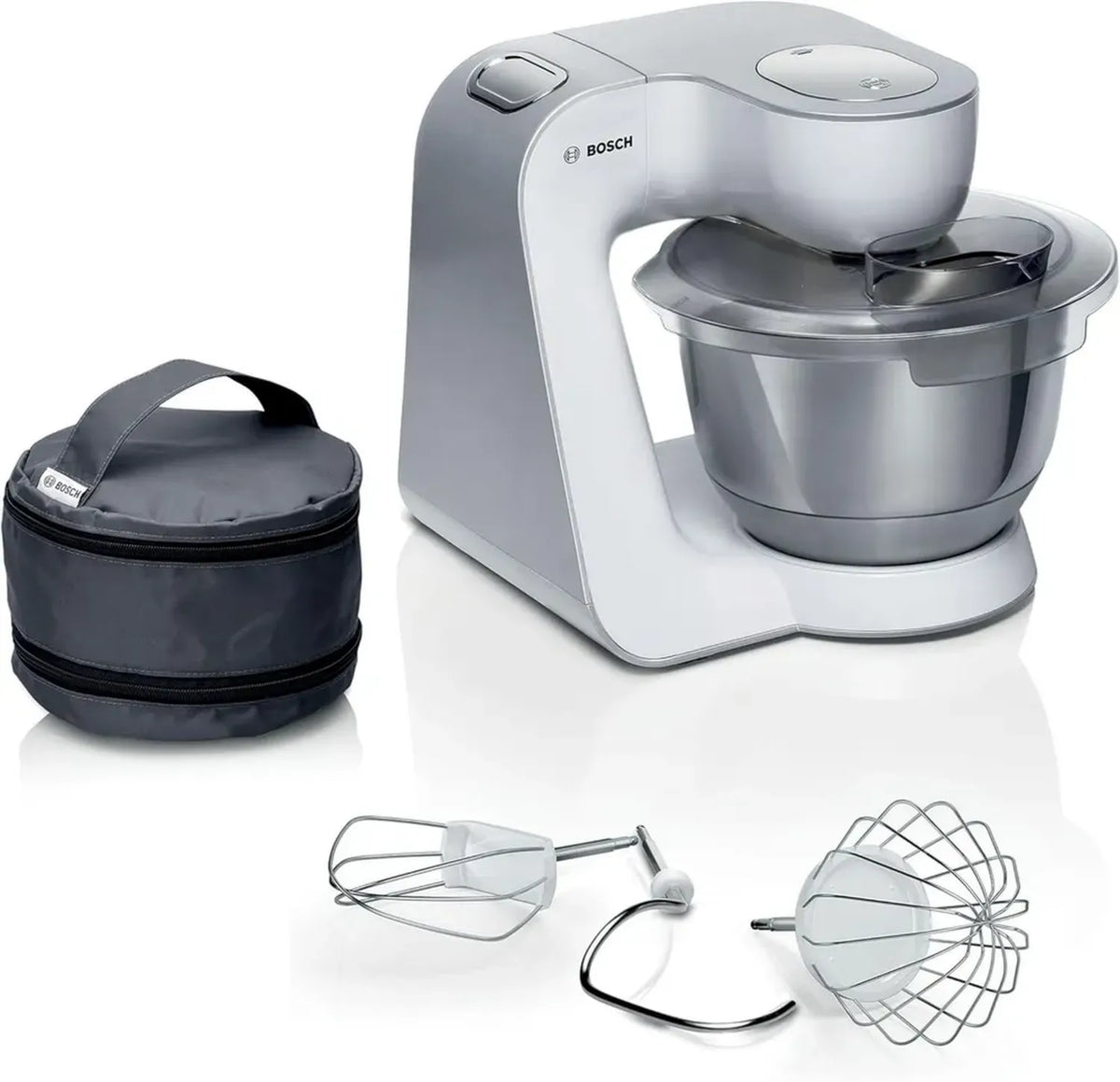 Impastatrice Bosch Serie 4 MUM58200, 1000 W, Ciotola da 3,9 L, 7 Velocità, Lavabile in Lavastoviglie