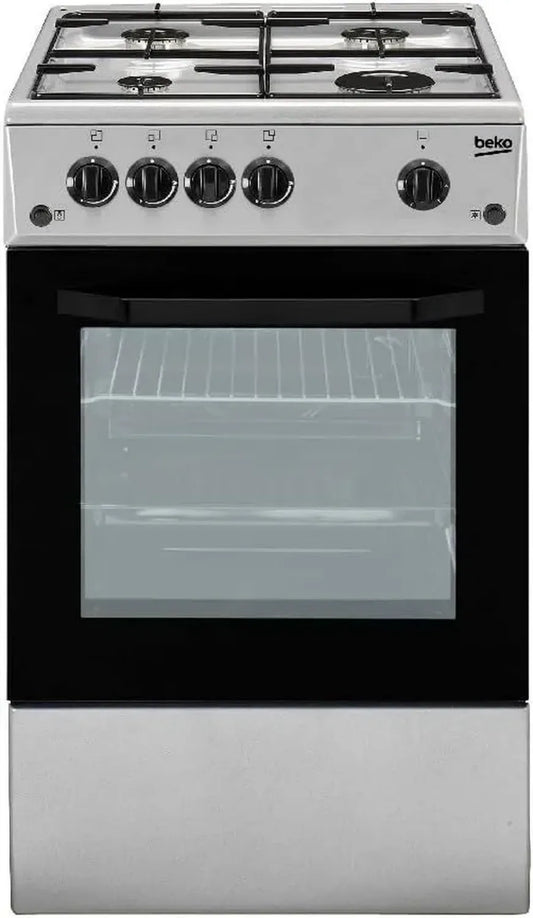 Beko CSG42011FS Cucina a Gas Autonoma con Piano Cottura Argento