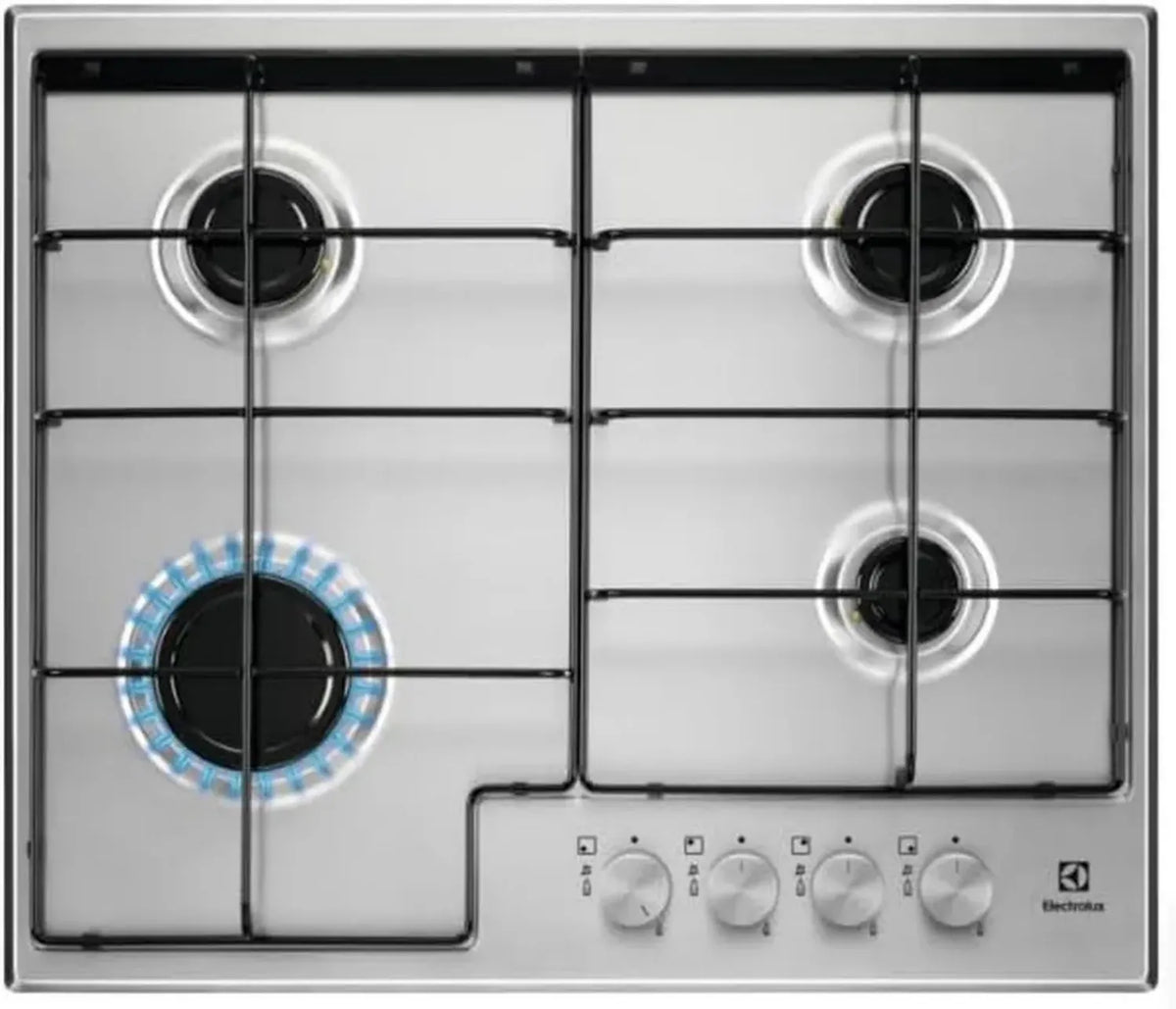 Piano Cottura a Gas Electrolux EGS6424X 4 Fuochi Acciaio Inox 60 cm