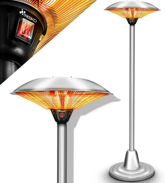 Riscaldatore a Infrarossi TRESKO 2500W con Doppio Livello di Calore per Interni ed Esterni