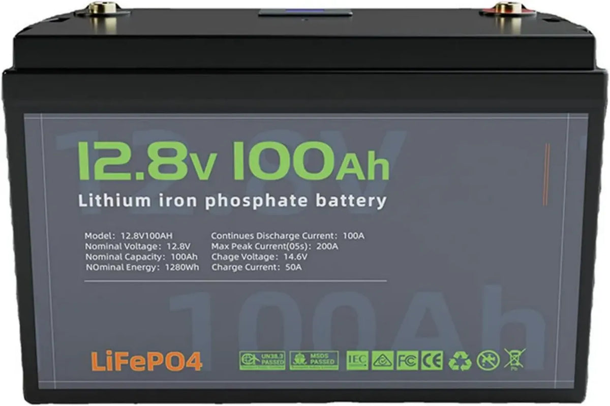 Batteria LiFePO4 12V Multi-Ah con BMS per Uso Marino e Solare
