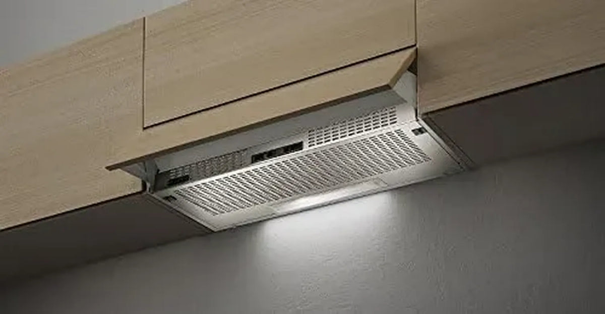 FABER Cappa Incasso 60cm Grigio Chiaro Ventilazione Efficiente