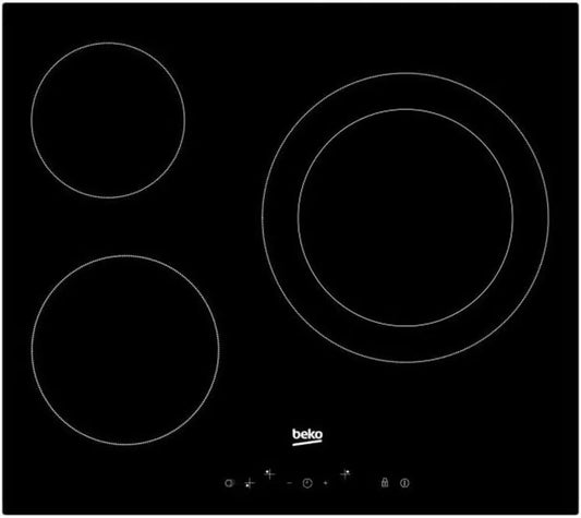 Beko HIC63402T Piano di Cottura in Ceramica Nera da Incasso