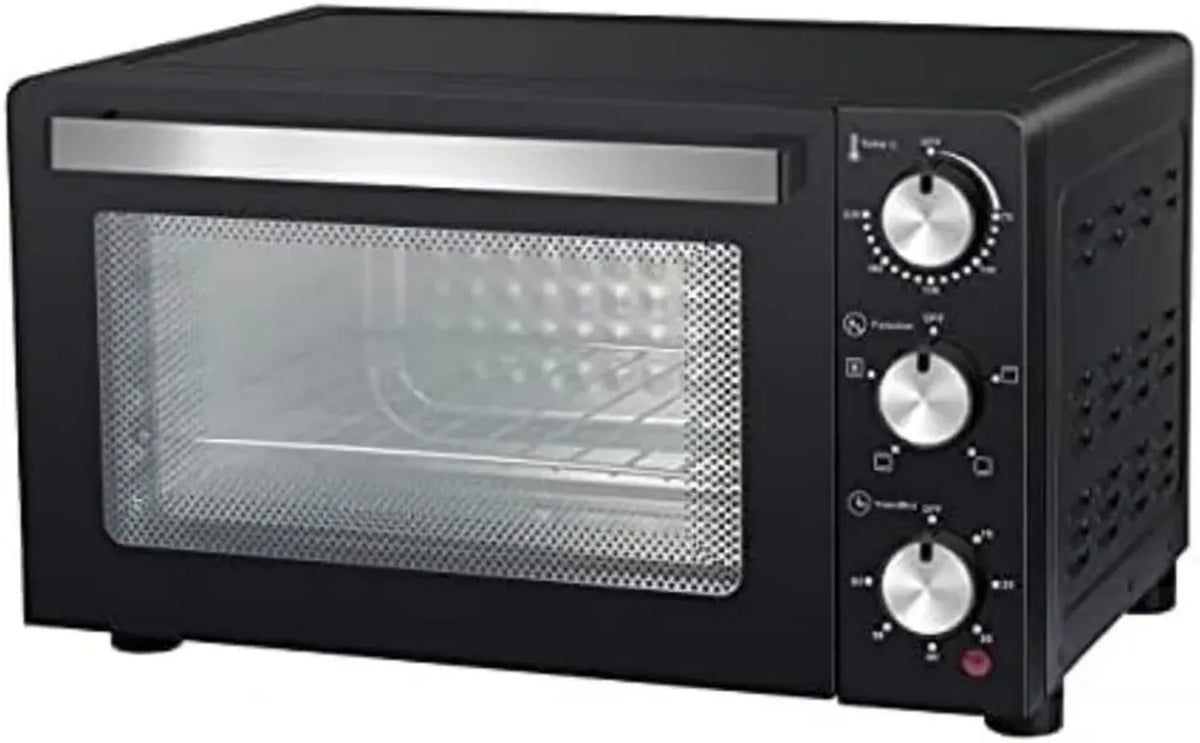 Forno Elettrico Ventilato 23L, 3 Funzioni di Cottura, Timer 60 Min, 1200W