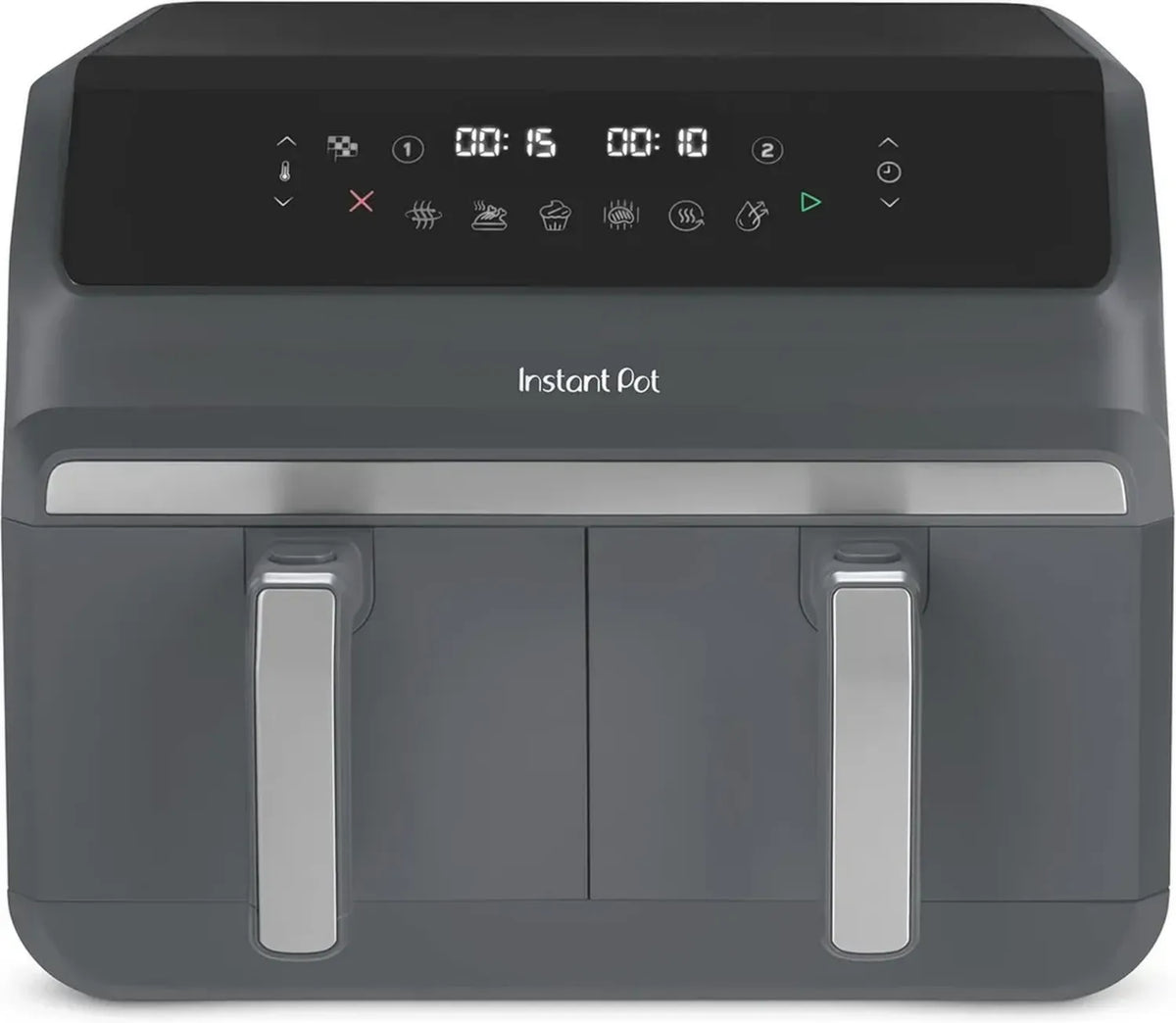 Instant Pot Vortex Dual Friggitrice Aria 8L con Doppio Cestello, 8 Funzioni Versatili