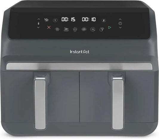 Instant Pot Vortex Dual Friggitrice Aria 8L con Doppio Cestello, 8 Funzioni Versatili