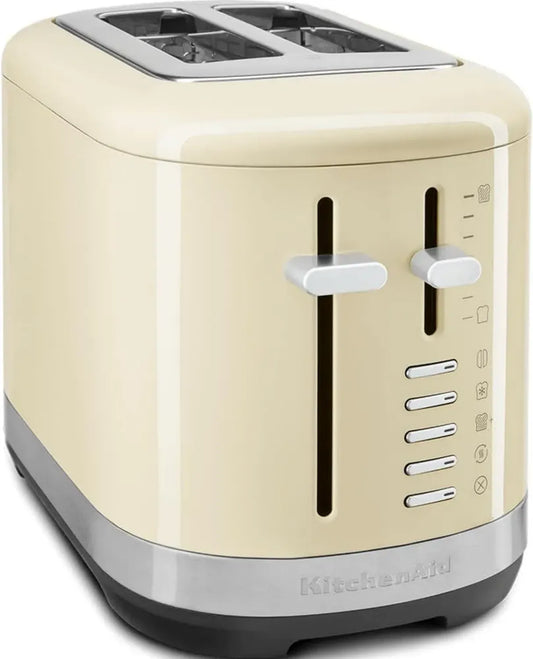 Tostapane KitchenAid 2 Fette Larghe - 7 Livelli di Doratura - Design Vintage Crema