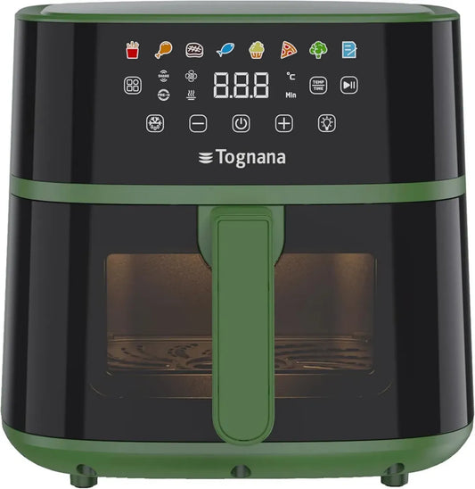 Friggitrice ad Aria Verde Salvia Tognana Iridea 6L con Display Digitale e Timer
