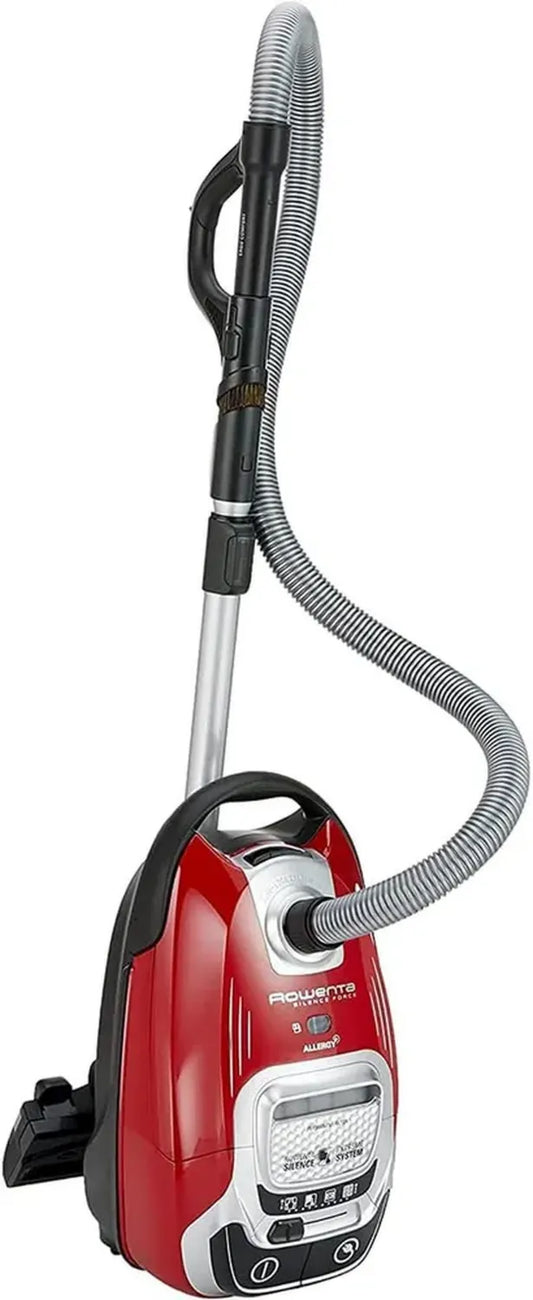 Rowenta Silence Force RO7473EA Aspirapolvere Silenzioso con Sacco, Alta Capacità 4,5L, Accessori per Peli Animali e Casa
