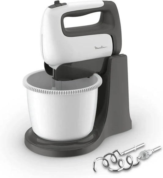Moulinex Sbattitore Elettrico Prep'Mix+ con Ciotola Rotante, 5 Velocità