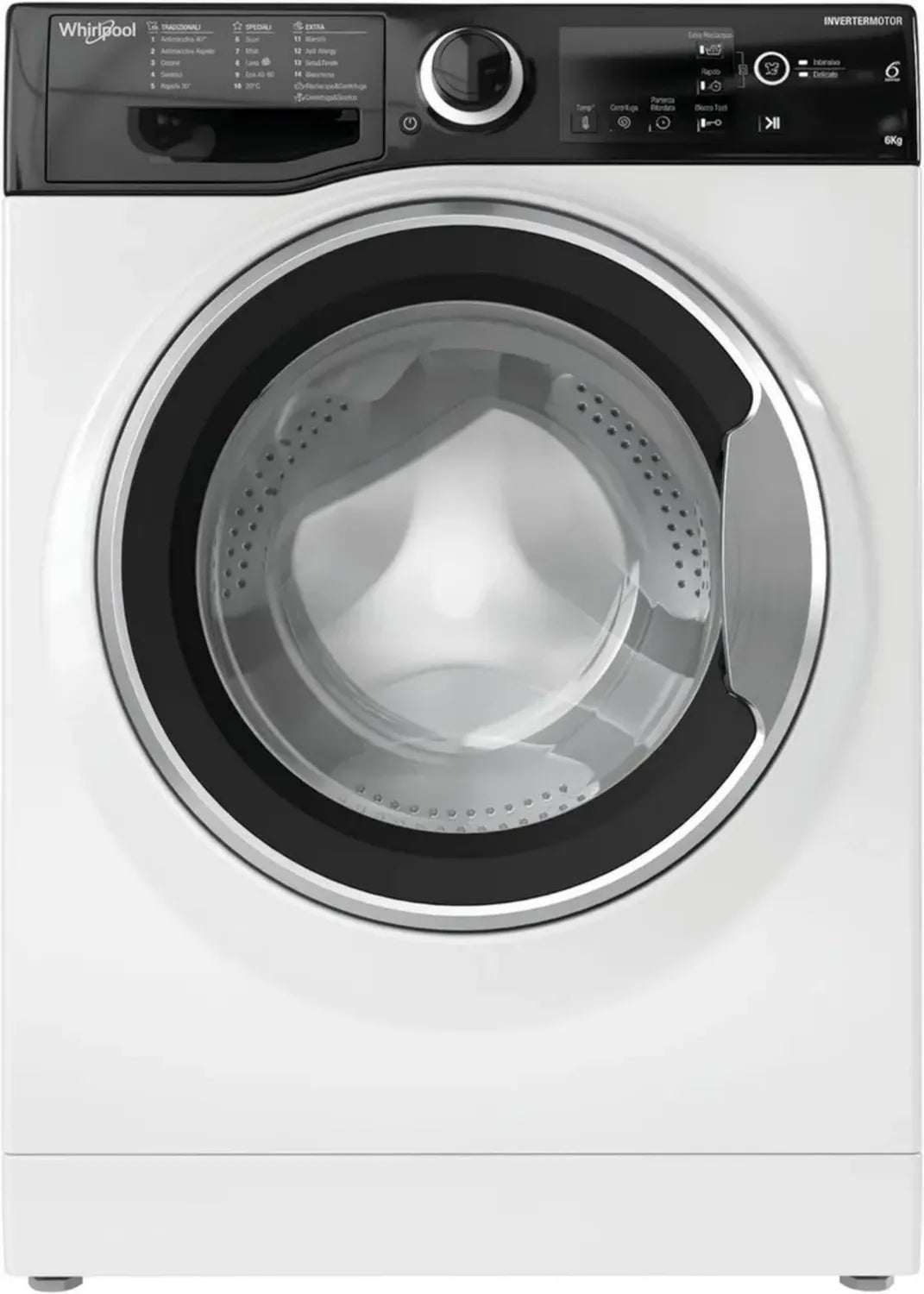 Lavatrice Whirlpool 6kg, Carica Frontale, 1200 Giri, Classe C, Larga 59,5cm